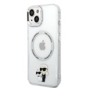 Apple iPhone 15 Karl Lagerfeld IML Karl and Choupette MagSafe tok (Átlátszó) – KLHMP15SHNKCIT