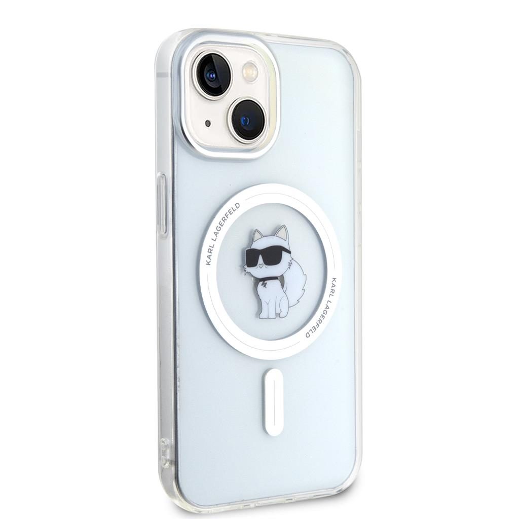 Apple iPhone 15 Karl Lagerfeld IML Choupette MagSafe tok (Átlátszó) – KLHMP15SHFCCNOT