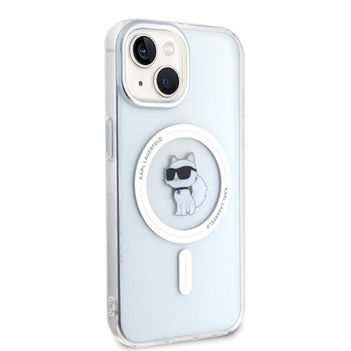 Apple iPhone 15 Karl Lagerfeld IML Choupette MagSafe tok (Átlátszó) – KLHMP15SHFCCNOT
