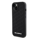 Apple iPhone 15 Karl Lagerfeld PU Quilted Pattern tok (Fekete) – KLHCP15SPQKPMK