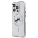 Apple iPhone 15 Pro Karl Lagerfeld IML K&CH Heads Metal Frame MagSafe tok (Átlátszó) – KLHMP15LHLSKCH
