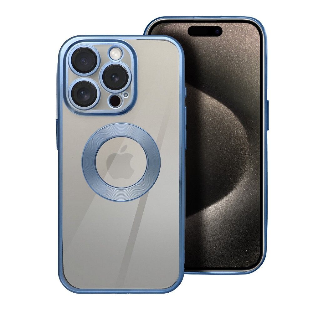 Apple iPhone 15 Pro GLAM szilikon hátlap tok (Kék)