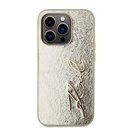 Apple iPhone 15 Pro Max Karl Lagerfeld Wrinkled Signature tok (Arany) – KLHCP15XPFMFBKMD