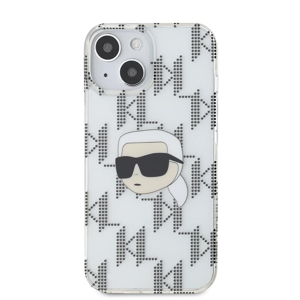 Apple iPhone 15 Karl Lagerfeld IML Electroplated Karl Head tok (Átlátszó) – KLHCP15SHKLPKHT