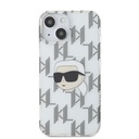 Apple iPhone 15 Karl Lagerfeld IML Electroplated Karl Head tok (Átlátszó) – KLHCP15SHKLPKHT