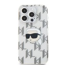 Apple iPhone 15 Pro Karl Lagerfeld IML Electroplated Karl Head tok (Átlátszó) – KLHCP15LHKLPKHT