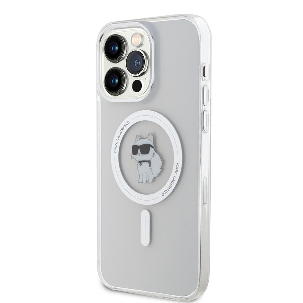 Apple iPhone 15 Pro Max Karl Lagerfeld IML Choupette MagSafe tok (Átlátszó) – KLHMP15XHFCCNOT