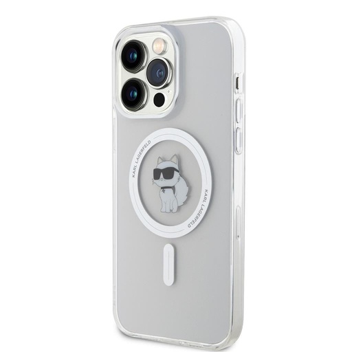 Apple iPhone 15 Pro Max Karl Lagerfeld IML Choupette MagSafe tok (Átlátszó) – KLHMP15XHFCCNOT