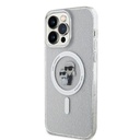 Apple iPhone 15 Pro Max Karl Lagerfeld IML Glitter Karl and Choupette MagSafe tok (Átlátszó) – KLHMP15XHGKCNOT