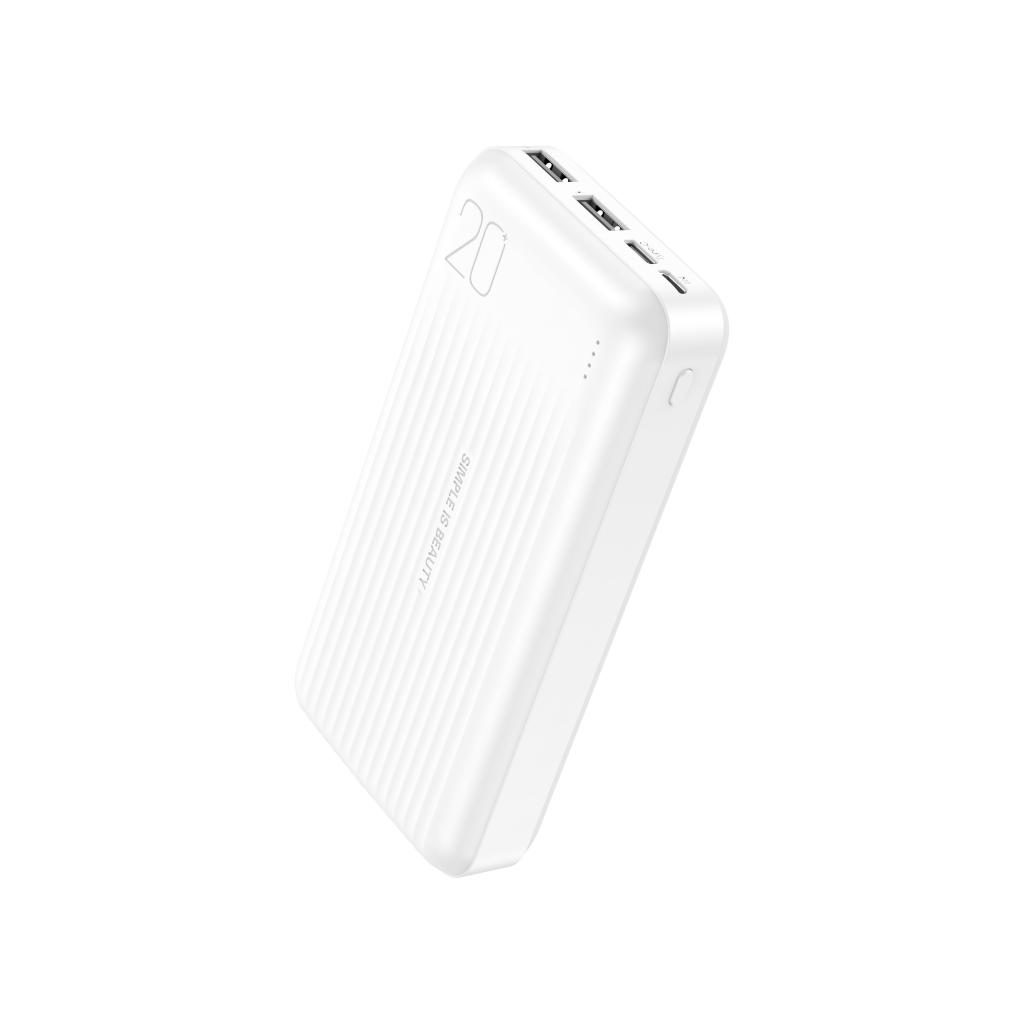 XO PB302 power bank 20000 mAh (Fehér) – digitális kijelző