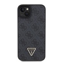 Apple iPhone 15 Plus Guess PU 4G Strass Triangle tok (Fekete) - GUHCP15MP4TDPK