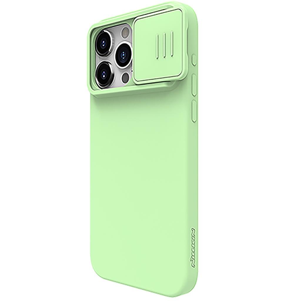 Apple iPhone 15 Pro Nillkin Silky MagSafe hátlap tok (Zöld)