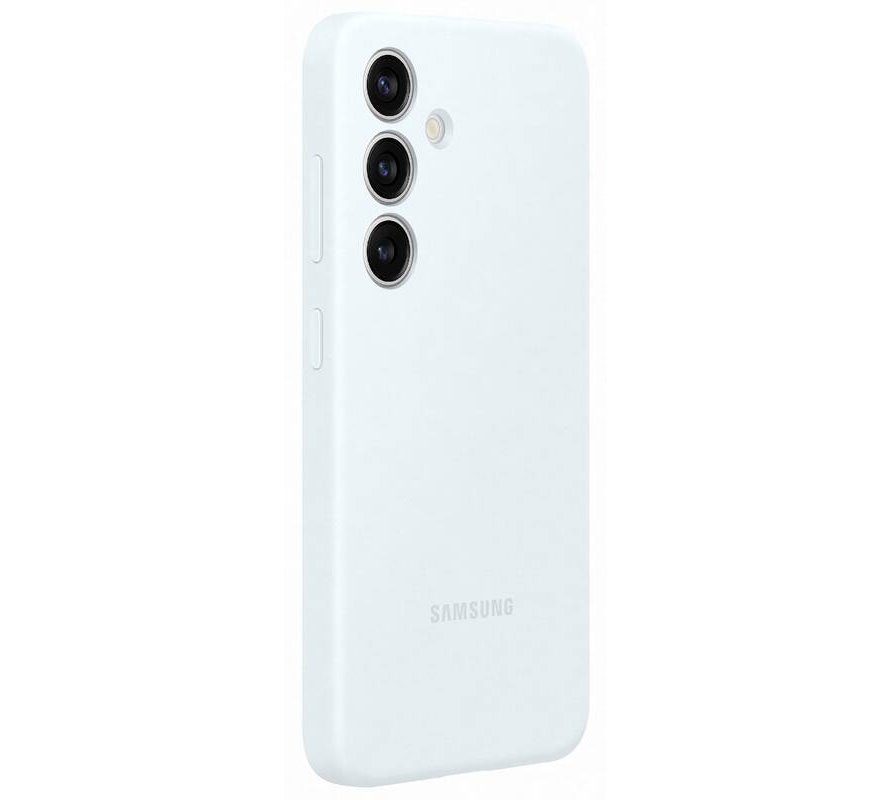 Samsung Galaxy S24 Silicone Cover tok szíjjal (Fehér)