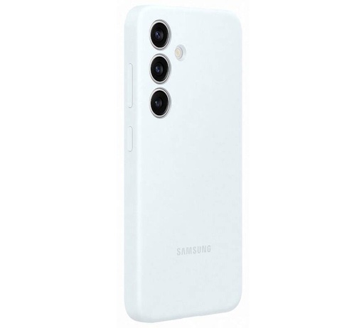 Samsung Galaxy S24 Silicone Cover tok szíjjal (Fehér)