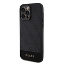 Apple iPhone 15 Pro Guess PU 4G Stripe MagSafe tok (Fekete) - GUHMP15LG4GLGR