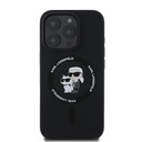 Apple iPhone 16 Pro Karl Lagerfeld Liquid Silicone Karl and Choupette MagSafe tok (Fekete) – KLHMP16LSCMKCRHK