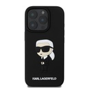 Apple iPhone 16 Pro Karl Lagerfeld 3D Ikonik tok (Fekete) – KLHCP16L3DRKINK