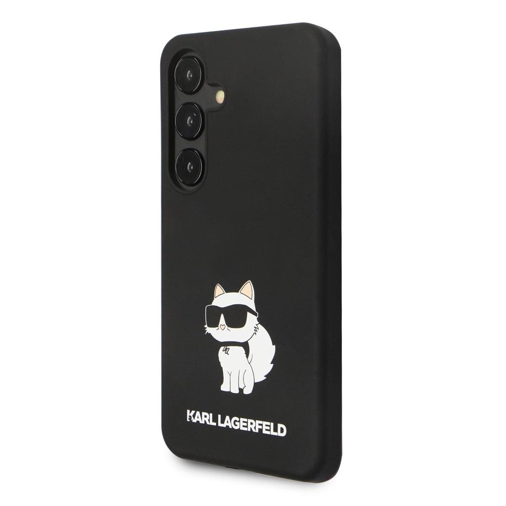 Samsung Galaxy S24 Black Karl Lagerfeld Liquid Silicone Choupette NFT tok (Fekete) – KLHCS24SSNCHBCK