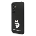 Samsung Galaxy S24 Black Karl Lagerfeld Liquid Silicone Choupette NFT tok (Fekete) – KLHCS24SSNCHBCK
