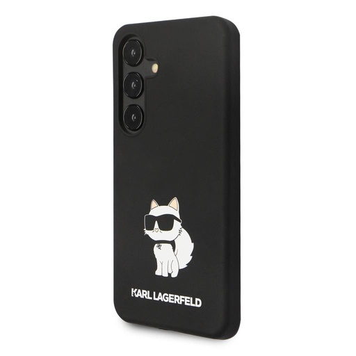 Samsung Galaxy S24 Black Karl Lagerfeld Liquid Silicone Choupette NFT tok (Fekete) – KLHCS24SSNCHBCK