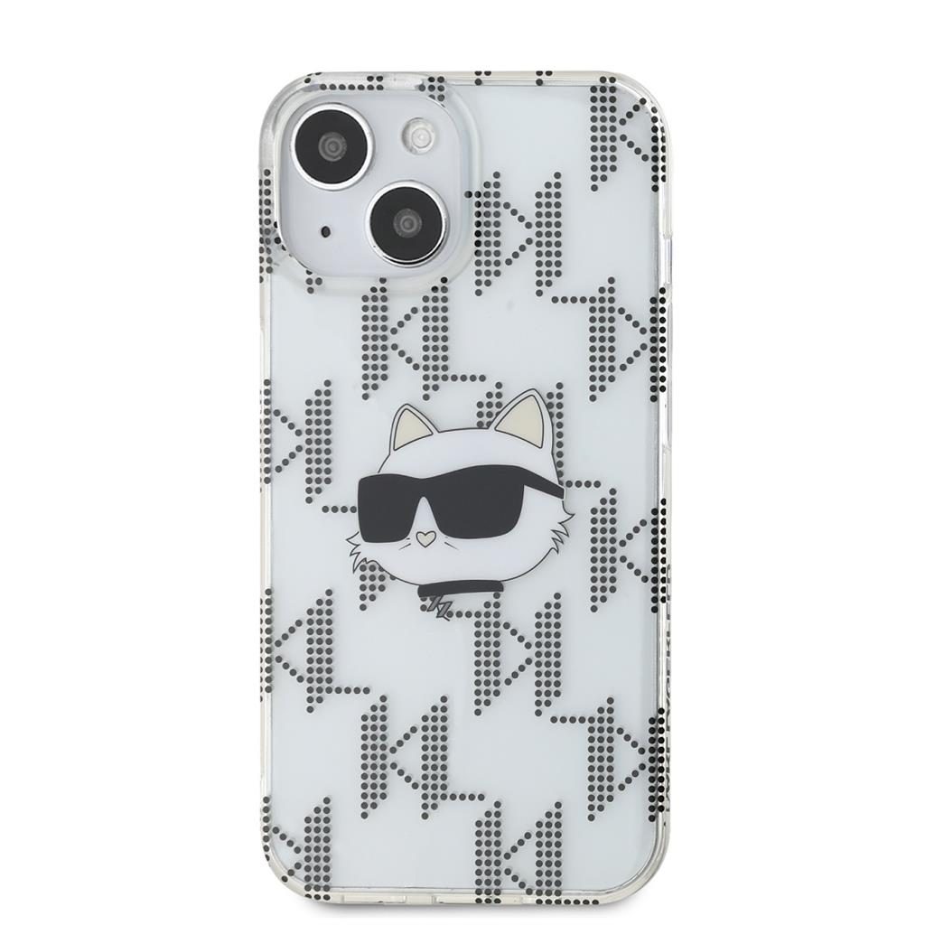Apple iPhone 15 Karl Lagerfeld IML Electroplated Choupette Head tok (Átlátszó) – KLHCP15SHKLPCHT