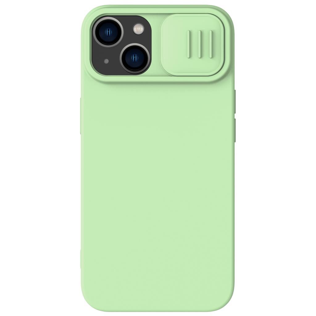 Apple iPhone 15 Nillkin Silky MagSafe hátlap tok (Zöld)