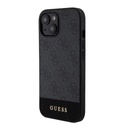 Apple iPhone 15 Guess PU 4G Stripe MagSafe tok (Fekete) - GUHMP15SG4GLGR