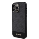 Apple iPhone 15 Pro Max Guess PU 4G Stripe MagSafe tok (Fekete) - GUHMP15XG4GLGR
