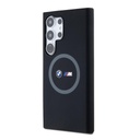 Samsung Galaxy S24 Ultra BMW M Printed Round MagSafe szilikon tok (Fekete) - BMHMS24L23SROK
