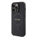 Apple iPhone 15 Pro Guess PU Saffiano MagSafe tok (Fekete) - GUHMP15LPSAHMCK