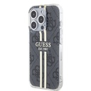 Apple iPhone 15 Pro Guess IML 4G Gold Stripe tok (Fekete) - GUHCP15LH4PSEGK