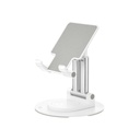 XO C139 asztali telefon- és tablettartó állvány 360° ban elforgatható asztali telefontartó (Fehér)