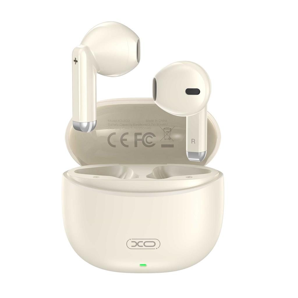 XO X33 vezeték nélküli Bluetooth headset (Bézs)