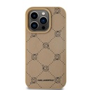 Apple iPhone 15 Pro Karl Lagerfeld PU Karl Heads Pattern MagSafe tok (Bézs) – KLHMP15LPGKHPHE