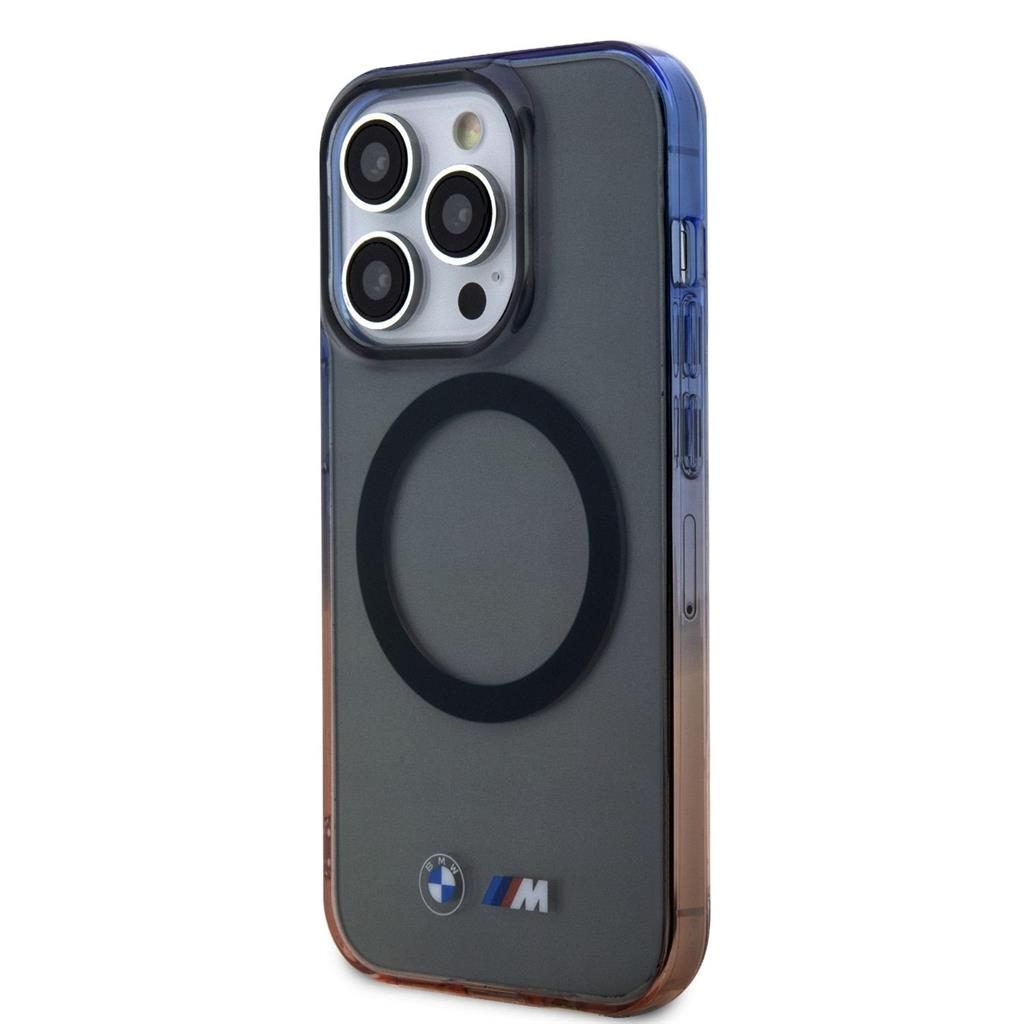 Apple iPhone 15 Pro BMW M Collection IML Gradient Bumper MagSafe tok (Szürke) - BMHMP15LHTGE