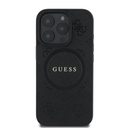 Apple iPhone 16 Pro Max Guess Saffiano Peony Stamp MagSafe tok (Fekete) - GUHMP16XPSAPSMEK