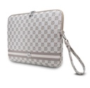 DKNY PU Leather Checkered Pattern and Stripe Laptop tok 13" - 14" (Bézs - DKCS14PVSHLE)