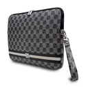 DKNY PU Leather Checkered Pattern and Stripe Laptop tok 13" - 14" (Fekete - DKCS14PVSHLK)