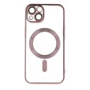 Apple iPhone 15 Pro Max Color Chrome Magsafe hátlap tok (Rosegold)