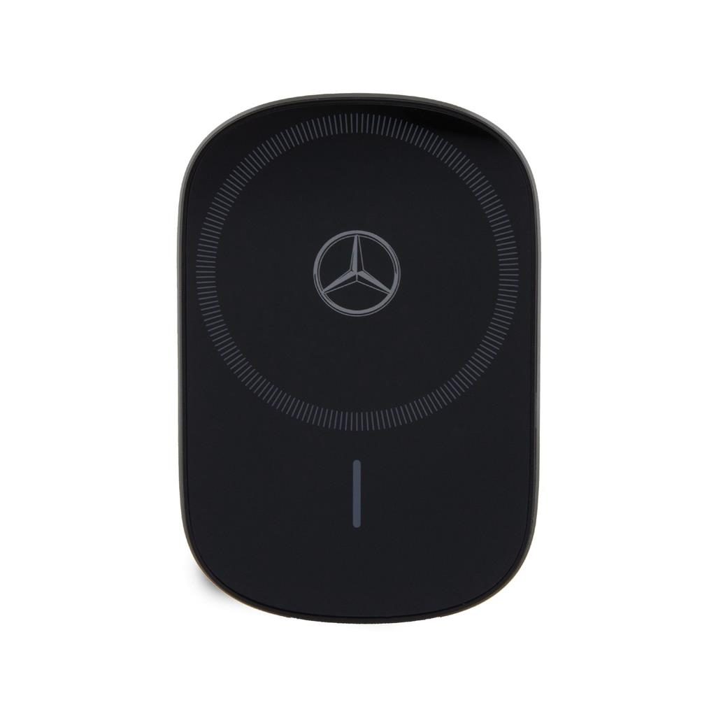 Mercedes mágneses autós tartó 15 W-os vezeték nélküli töltéssel (Fekete - MEWCCGSLK)