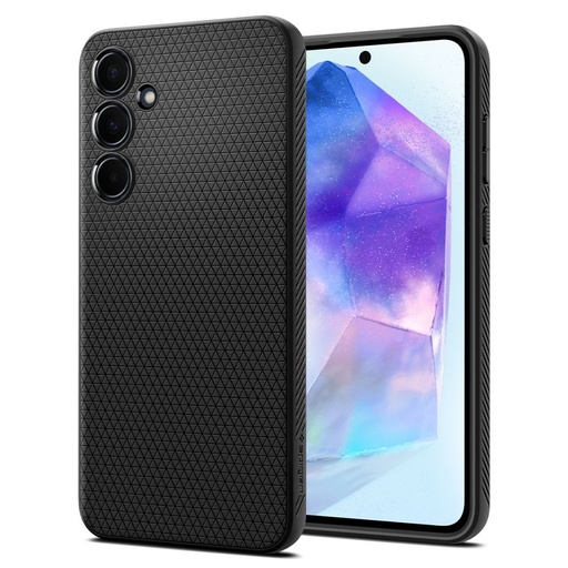 Samsung Galaxy A55 Spigen liquid air prémium hátlap tok Fekete