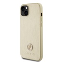 Apple iPhone 15 Guess PU 4G Strass Metal Logo tok (Arany) - GUHCP15SPS4DGPD