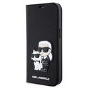 Apple iPhone 14 Karl Lagerfeld PU Saffiano Karl and Choupette NFT Book tok (Fekete) – KLBKP14SSANKCPK