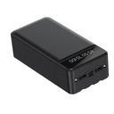 XO PR164 power bank 30000 mAh (Fekete) – Lightning, Micro, USB-C kábelek