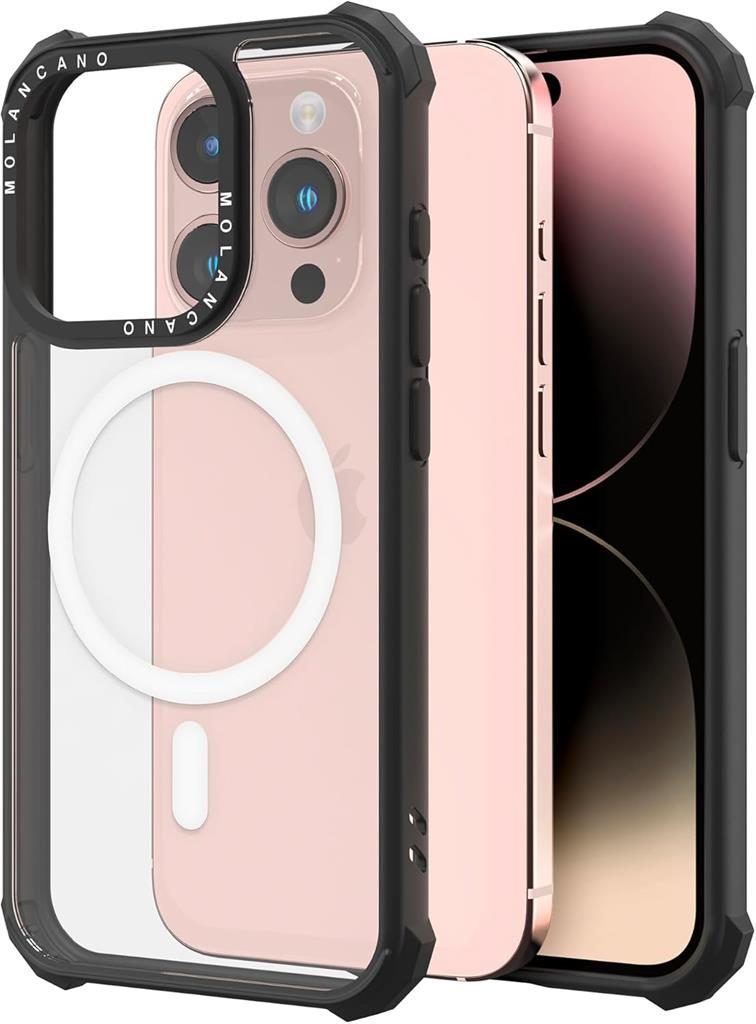 Apple iPhone 16 Pro Max MOLAN CANO HN7 Magsafe strapabíró hátlap tok (Fekete)