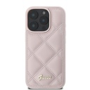 Apple iPhone 16 Pro Max Guess PU Leather Quilted tok (Rózsaszín) - GUHCP16XPSQSQSP
