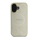 Apple iPhone 16 Guess Saffiano Peony Stamp MagSafe tok (Arany) - GUHMP16SPSAPSMED