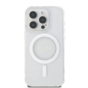 Apple iPhone 16 Pro Max Guess IML Rhinestones Ring MagSafe tok (Rózsaszín) - GUHMP16XPFTDTEP