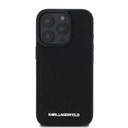 Apple iPhone 16 Pro Max Karl Lagerfeld PU Quilted Pattern tok (Fekete) – KLHCP16XPQKPMK