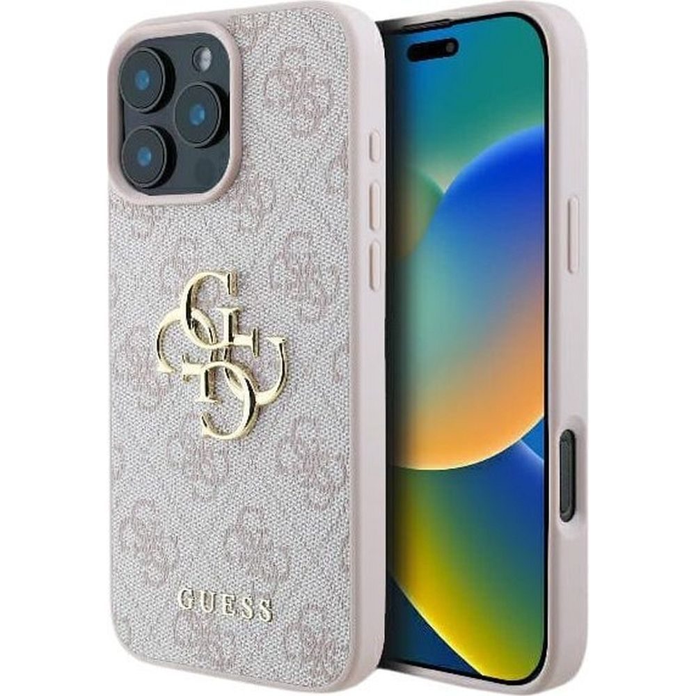 Apple iPhone 16 Guess 4G Big Logo tok (Rózsaszín) - GUHCP16S4GMGPI